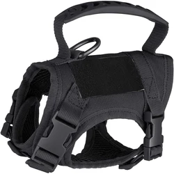 Chaleco táctico con arnés frontal para gatos y perros pequeños