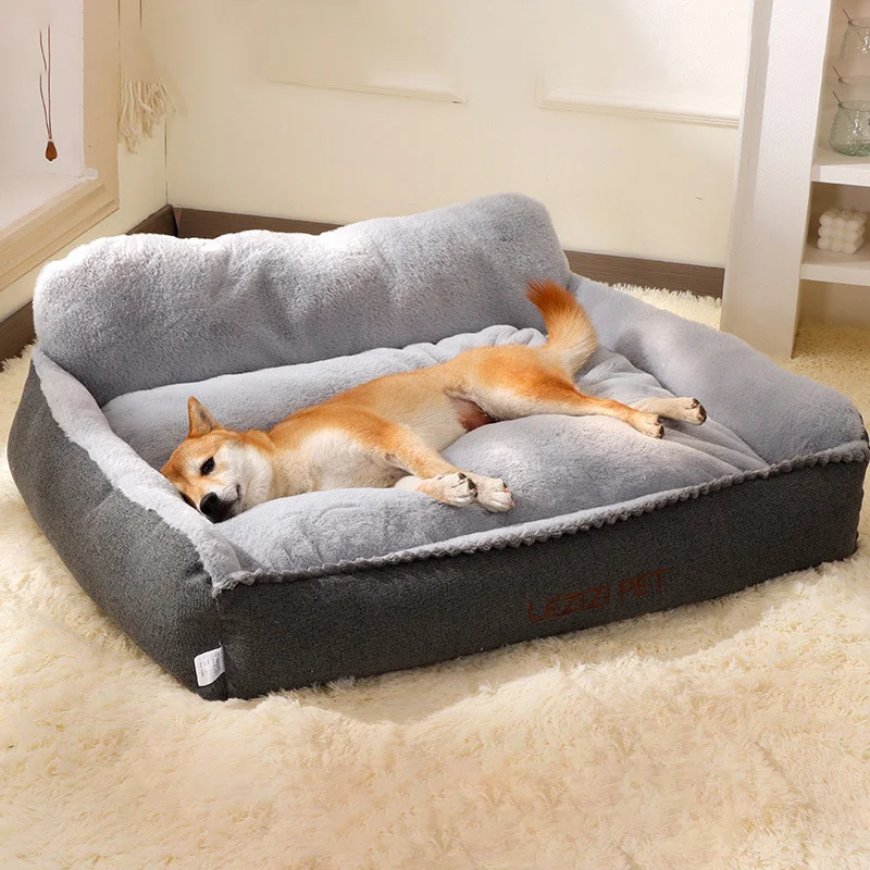 Sofá cama cálido para mascotas, colchoneta para dormir lavable y extraíble para perros, cómodo sofá para mascotas para perros pequeños y gatos, cama para dormir gruesa para cachorros - imagen 2
