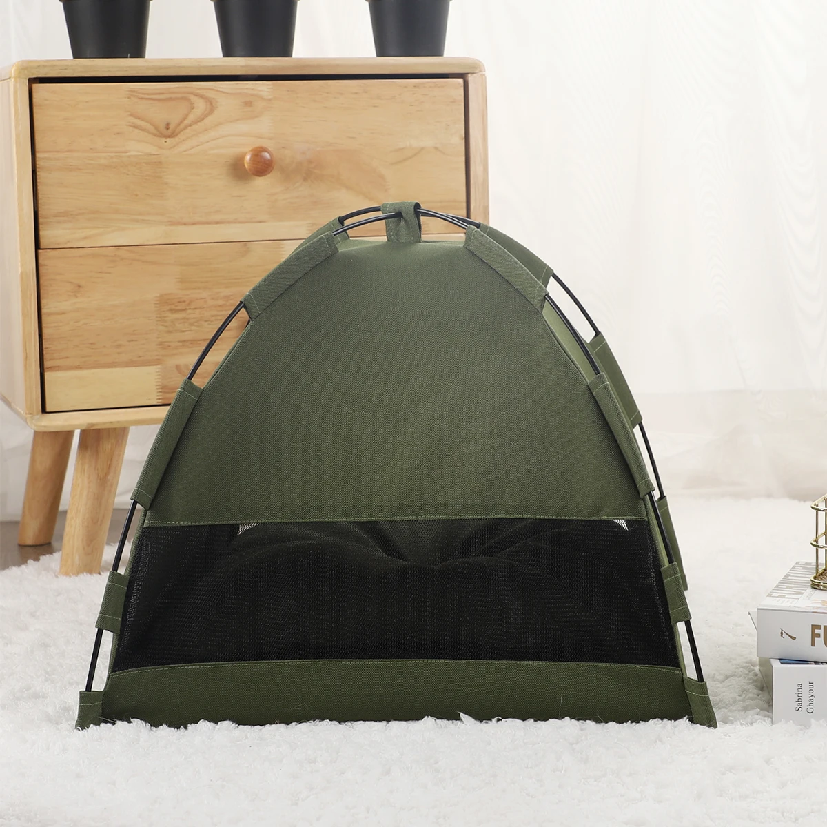 Cama para gatos con cojines cálidos y accesorios para el hogar - imagen 4