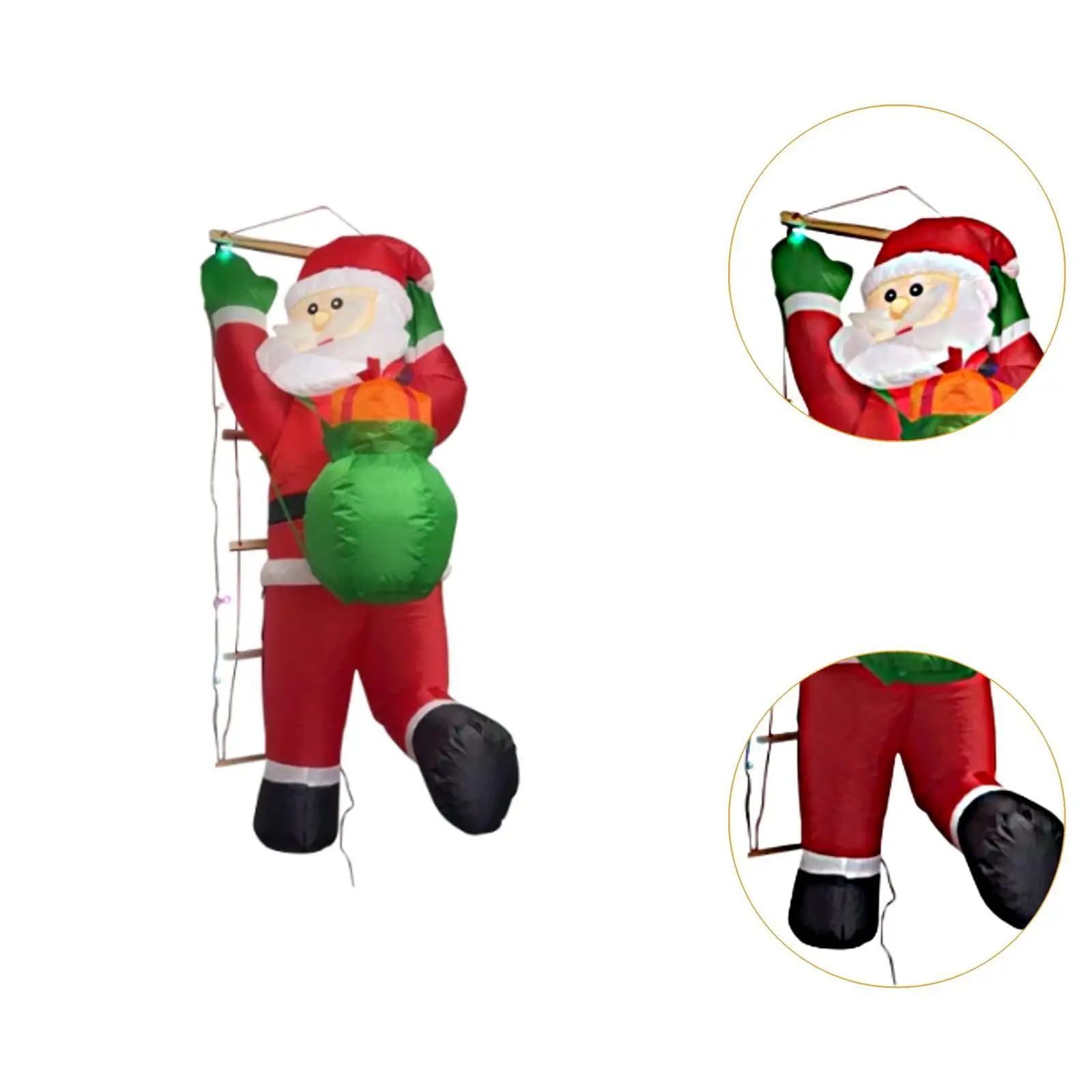 Navidad inflable Santa Navidad inflable patio novedad adorno gigante decoración de Navidad para patio trasero - imagen 5