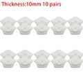 10pairs Beige 10mm