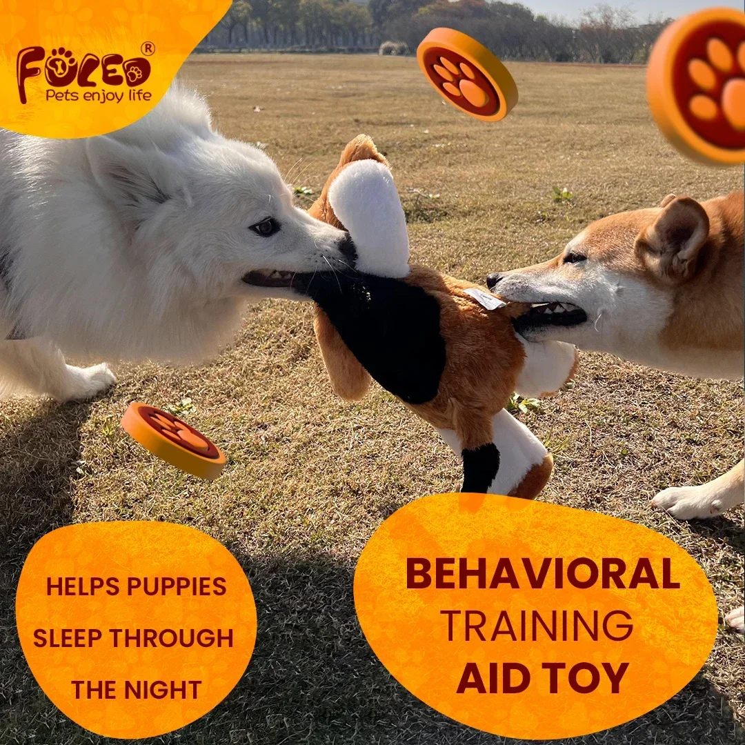 Regalo de Navidad, juguete de latido del corazón para cachorros, alivio del estrés, ayuda calmante para dormir, caja de entrenamiento, juguetes para perros - imagen 3