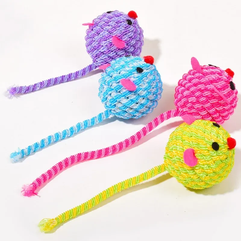 Juguete interactivo con cuerda para gato, pelota de ratón autohi, cuerda para rascar, ratón con campana, productos para mascotas - imagen 5