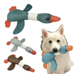 Peluche chirriante Ganso para perros – Juguete masticable con sonido