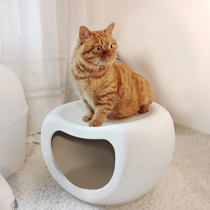 Taburete de casa para gatos de lujo, cama para perros y gatos, muebles para mascotas, accesorios para cachorros y gatos, camas lavables para mascotas, perros pequeños, catnap, casas ocultas - imagen 3