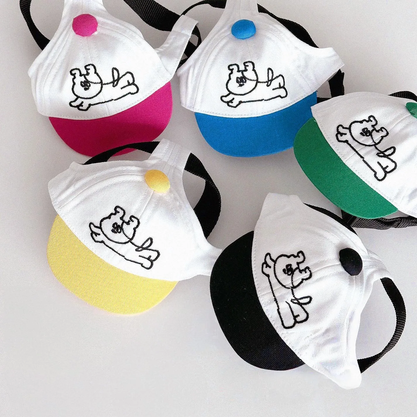 Gorra de béisbol bordada con contraste para perros pequeños, sombrero versátil de sarga de algodón, accesorios para cachorros, disfraz para mascotas - imagen 4