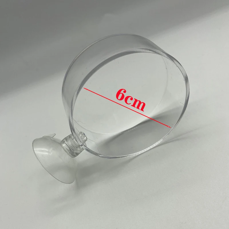 Alimentador de camarones para acuario, tubo de alimentación transparente, plato de succión de aire, cuenco para camarones, alimentador, placa vacía de carretera acrílica - imagen 5