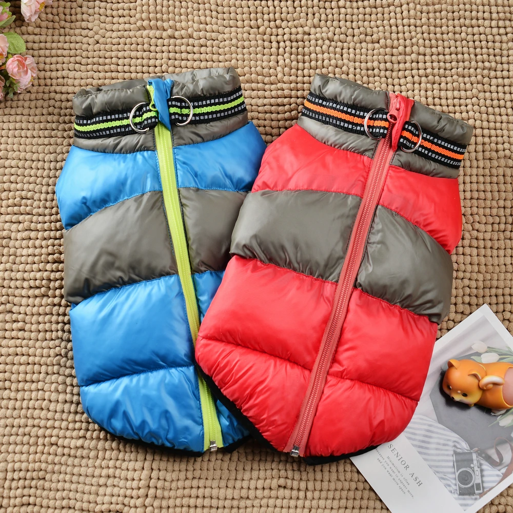 Chaqueta cálida para cachorros, abrigo de invierno a prueba de viento, ropa para perros pequeños y medianos, chaleco para gatos, ropa para Bulldog Francés, Chihuahua, trajes para mascotas - imagen 2