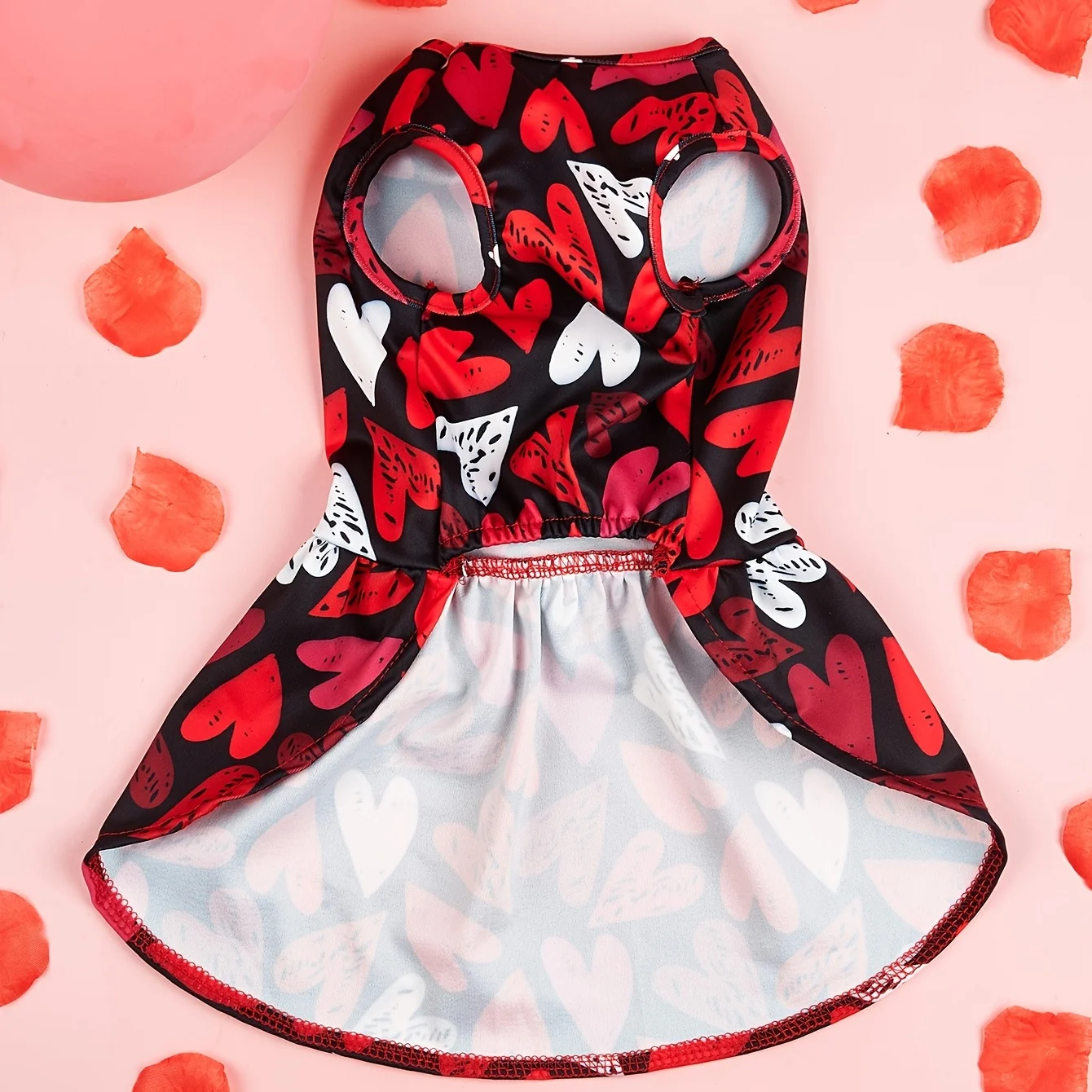 Vestido para perros pequeños, disfraz para sentimiento, ropa estampada para cachorros con lazo, tul, Perrito, Gato, ropa cómoda V - imagen 4