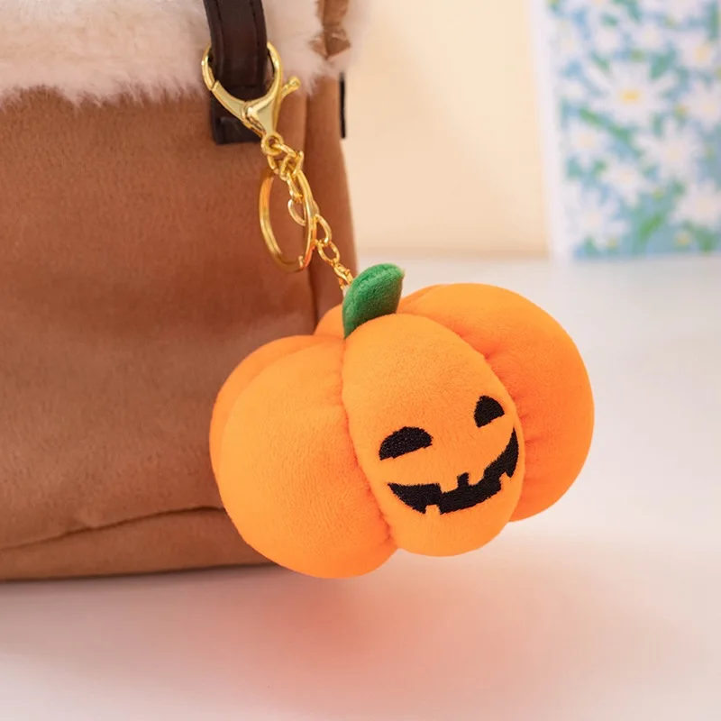 Juguete de calabaza de peluche para mascotas, colgante de calabaza con luz nocturna para Halloween, accesorios para cachorros, artículos para perros - imagen 2