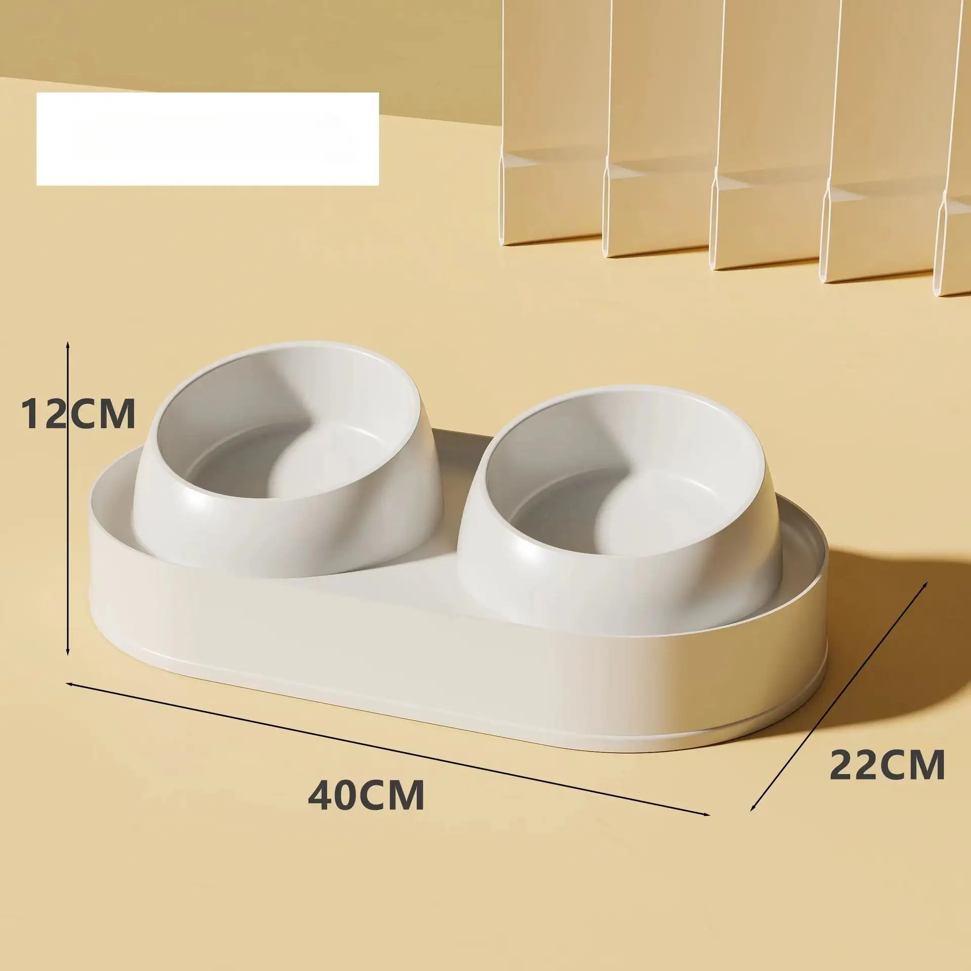 OUZEY-cuenco doble antideslizante todo en uno para mascotas, cuenco de acero inoxidable para alimentación de cachorros, cuenco de agua para gatos, alimentador para perros, suministros para mascotas - imagen 5