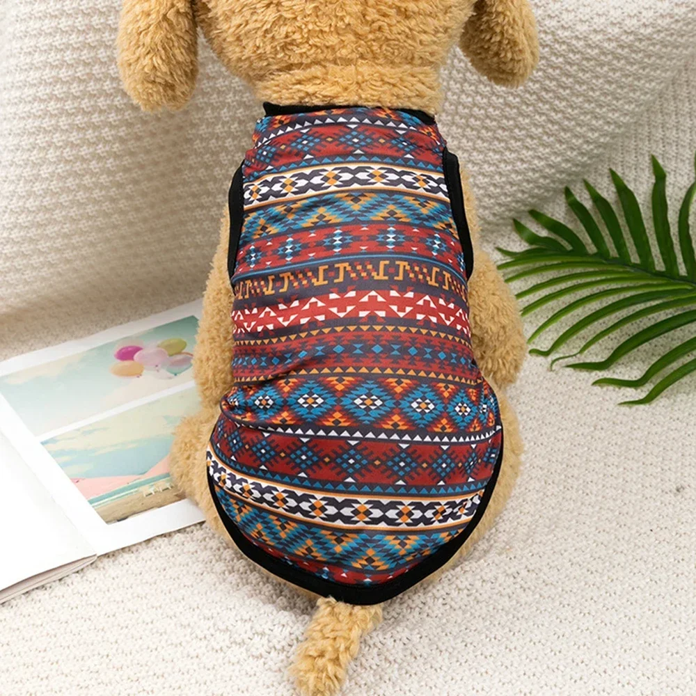Ropa para mascotas estilo bohemio, chaleco para perros, ropa para gatos, chaleco para perros pequeños de verano, camisa, ropa para perros pequeños, ropa para mascotas Bulldog Francés - imagen 4