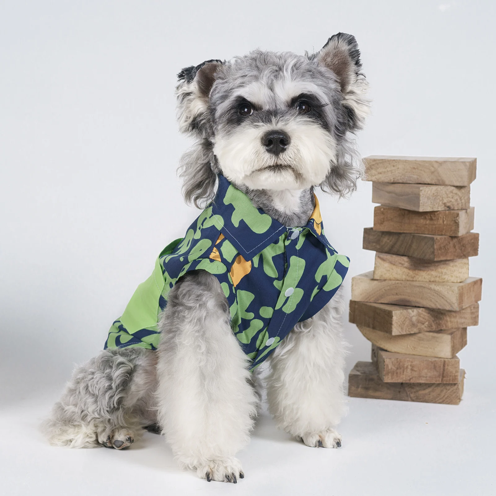 Camiseta de malla transpirable para perros, ropa para perros de peluche Schnauzer, camisetas de vocación para cachorros, camisas de verano para gatos y mascotas