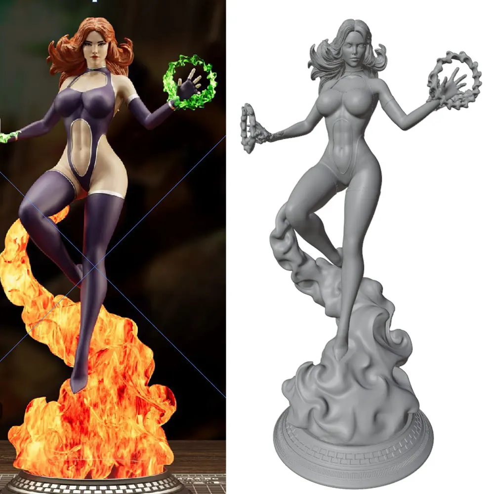 Estatua personaje anime impresa en 3D, miniatura sin montar ni pintar - imagen 5