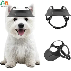 Visera solar ajustable para perros con agujeros en las orejas
