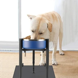 Soporte elevado para cuencos de perros y gatos, altura ajustable