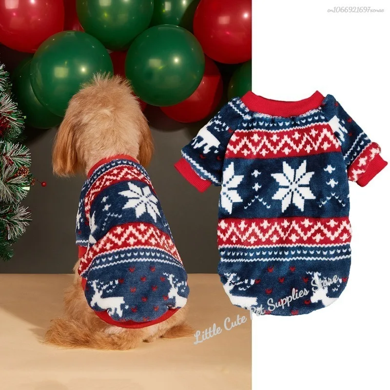 Sudadera con capucha de estilo nacional para cachorros, suéter cálido de invierno para mascotas, ropa para perros pequeños, Schnauzer, caniche, Pug, jerséis, ropa para mascotas - imagen 3