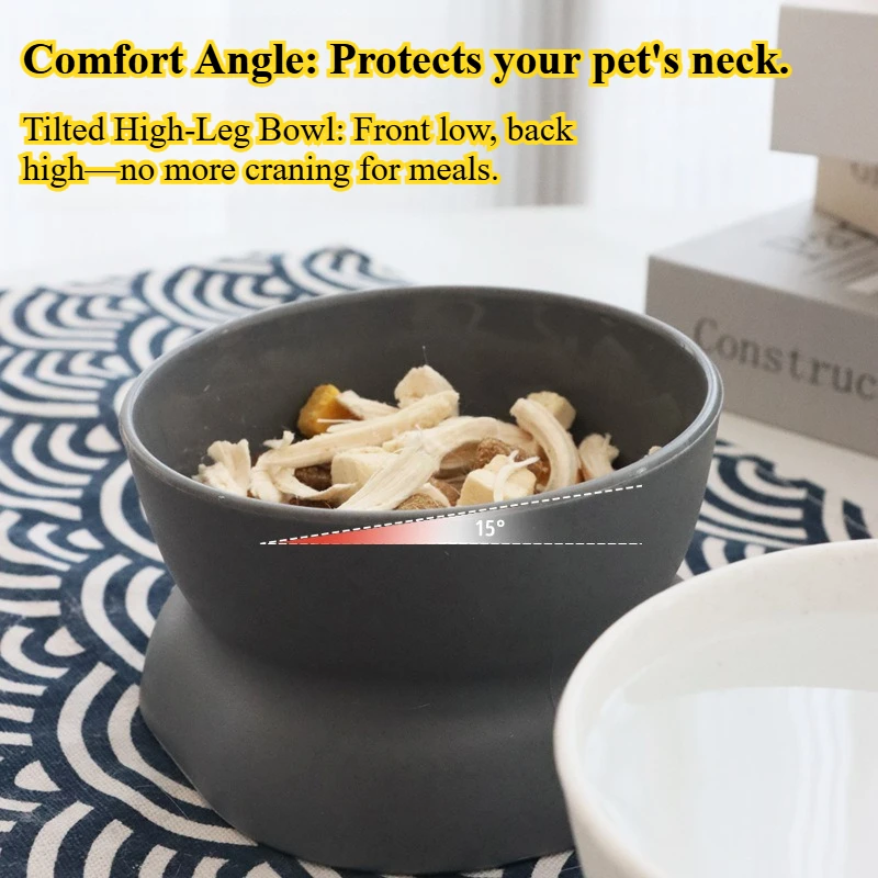 Cuencos elevados para mascotas, comedero antiderrames para gatos y perros pequeños y medianos, platos para beber y comer para mascotas para una comida cómoda