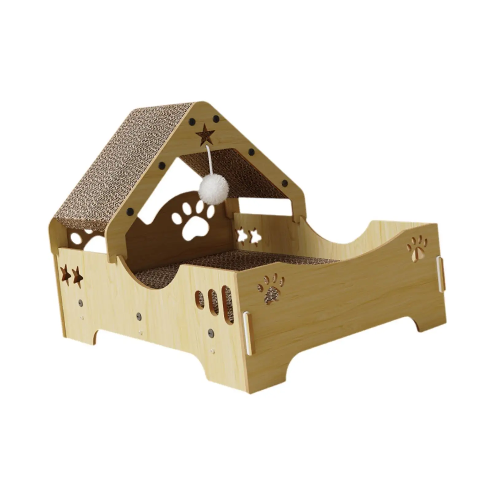 Cardboard Cat House Versatile Thickened Home Decoration Scratching Pad House