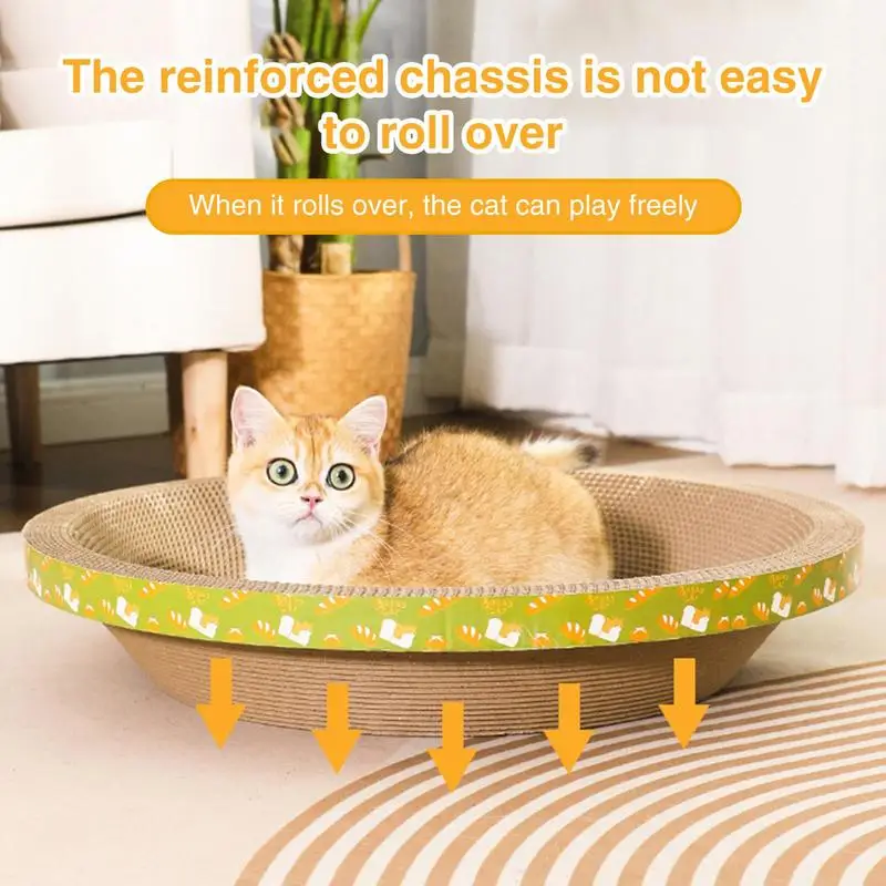 Rascadores de cartón para gatos, rascador de nido de cartón, gran espacio y estable, muebles para gatos para sala de estudio, nido de gatitos, sala de estar - imagen 5