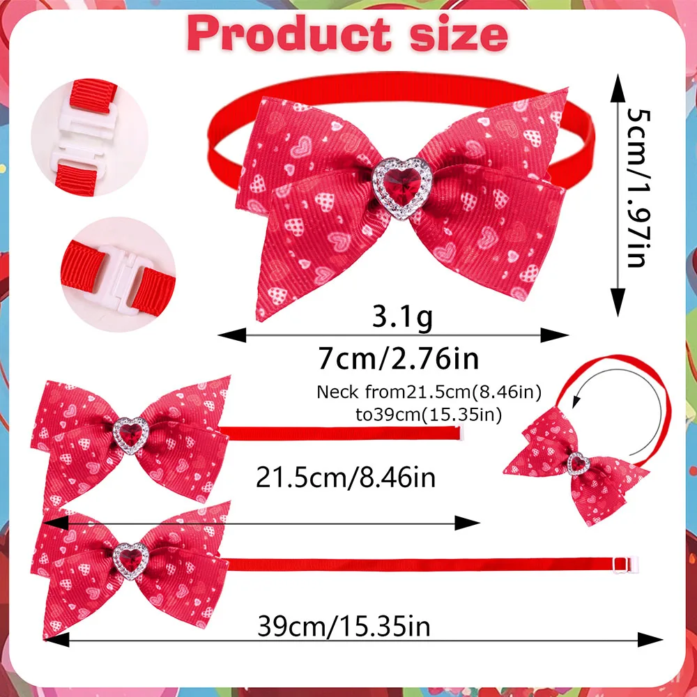 Pajarita de diamante para perro – Collar ajustable para mascotas - imagen 2
