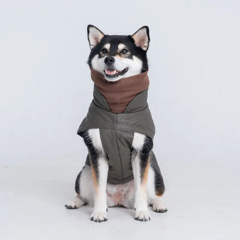 Ropa para mascotas Otoño e Invierno Capa de algodón para perros Cuello alto acolchado Ropa para mascotas Chaqueta para perros - imagen 2