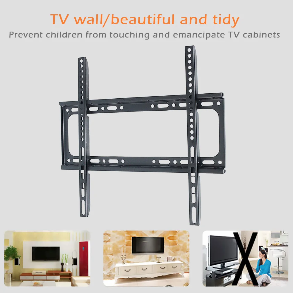 Soporte universal de montaje en pared para TV para la mayoría de los soportes de TV de plasma LED de 26-63 pulgadas hasta VESA 400x400 mm y capacidad de carga de 110 LBS - imagen 5