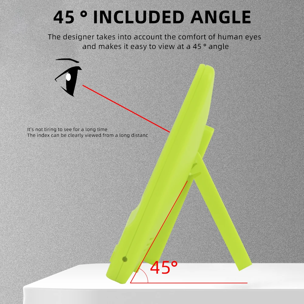 Medidor electrónico de temperatura y humedad, pantalla LCD, reloj, alarma, termómetro multifunción de 12/24 horas, higrómetro para el hogar y la Oficina - imagen 4