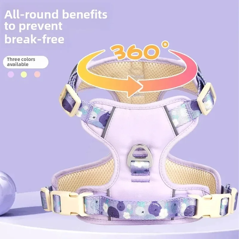 Arnés de collares para perros, productos para mascotas, pecho, Collar para cachorros, suministros, accesorios, mascotas grandes, chaleco táctico para perros, correa para gatos - imagen 2