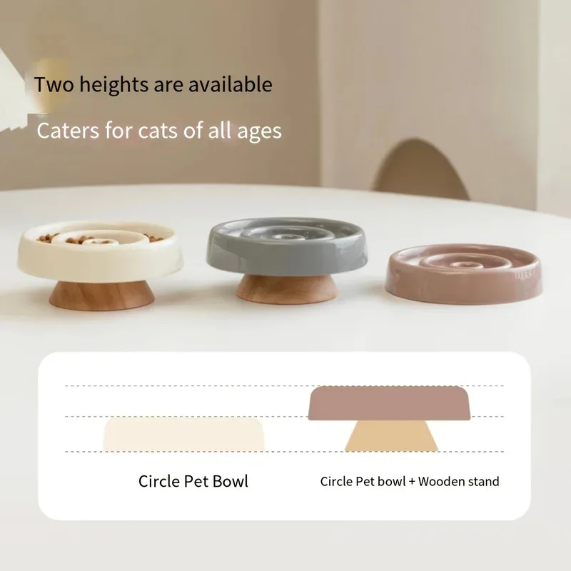 Contenedor de cerámica anti-golping para alimentación de mascotas, cuenco de alimentación lenta para perros y gatos, plato de comida de rompecabezas para evitar que la comida rápida - imagen 4