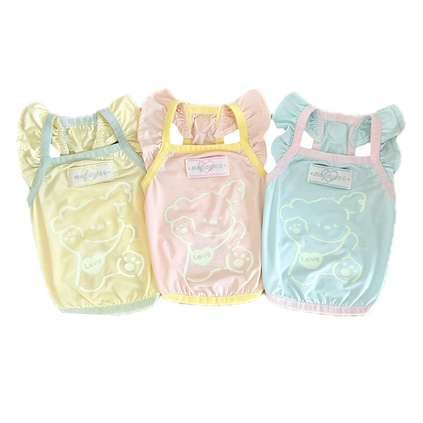 Chaleco con tirantes de manga voladora para mascotas, ropa para gatos, ropa fresca con protección solar, chaleco con luz nocturna, ropa fresca - imagen 5