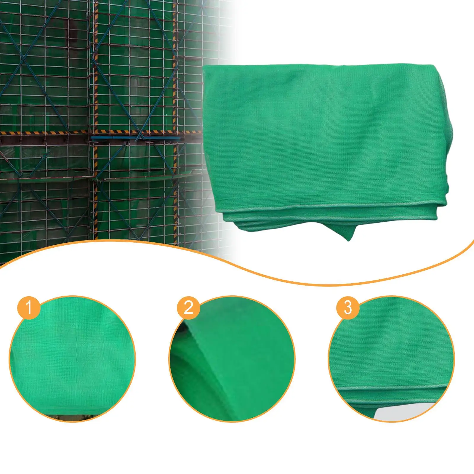 Red para cercas de construcción, red de defensa de desechos de 1,8 m × 6 m, recinto de red de andamio de barrera temporal para grava - imagen 5