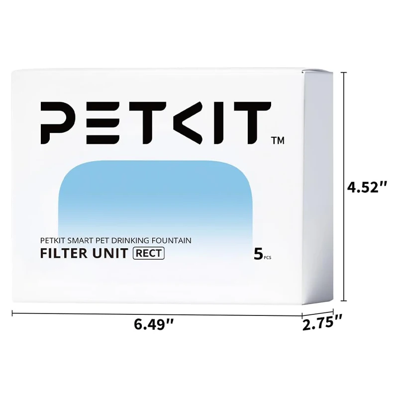 Unidad de filtro de 5 paquetes para fuente de agua inalámbrica PETKIT EVERSWEET MAX, repuesto para fuente automática para gatos de 105 fl oz/3L - imagen 5