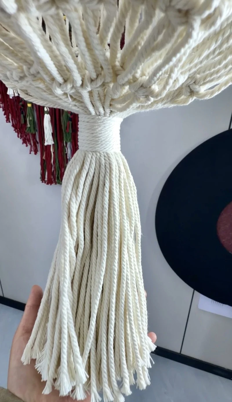 Hamaca macramé para gatos tejida a mano algodón bohémio interior - imagen 5