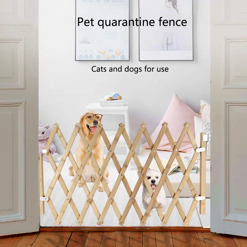 Valla para mascotas, valla portátil plegable para el hogar, puerta de aislamiento para mascotas, valla elástica de protección de seguridad para mascotas, Universal para gatos y perros