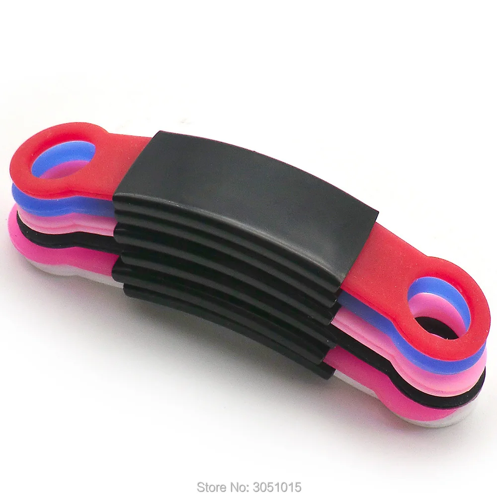 Venta al por mayor, 100 Uds., etiquetas de acero inoxidable con etiqueta de nombre de goma, placa de identificación deslizante para perros y mascotas, personalizada, sin ruido grabado - imagen 2