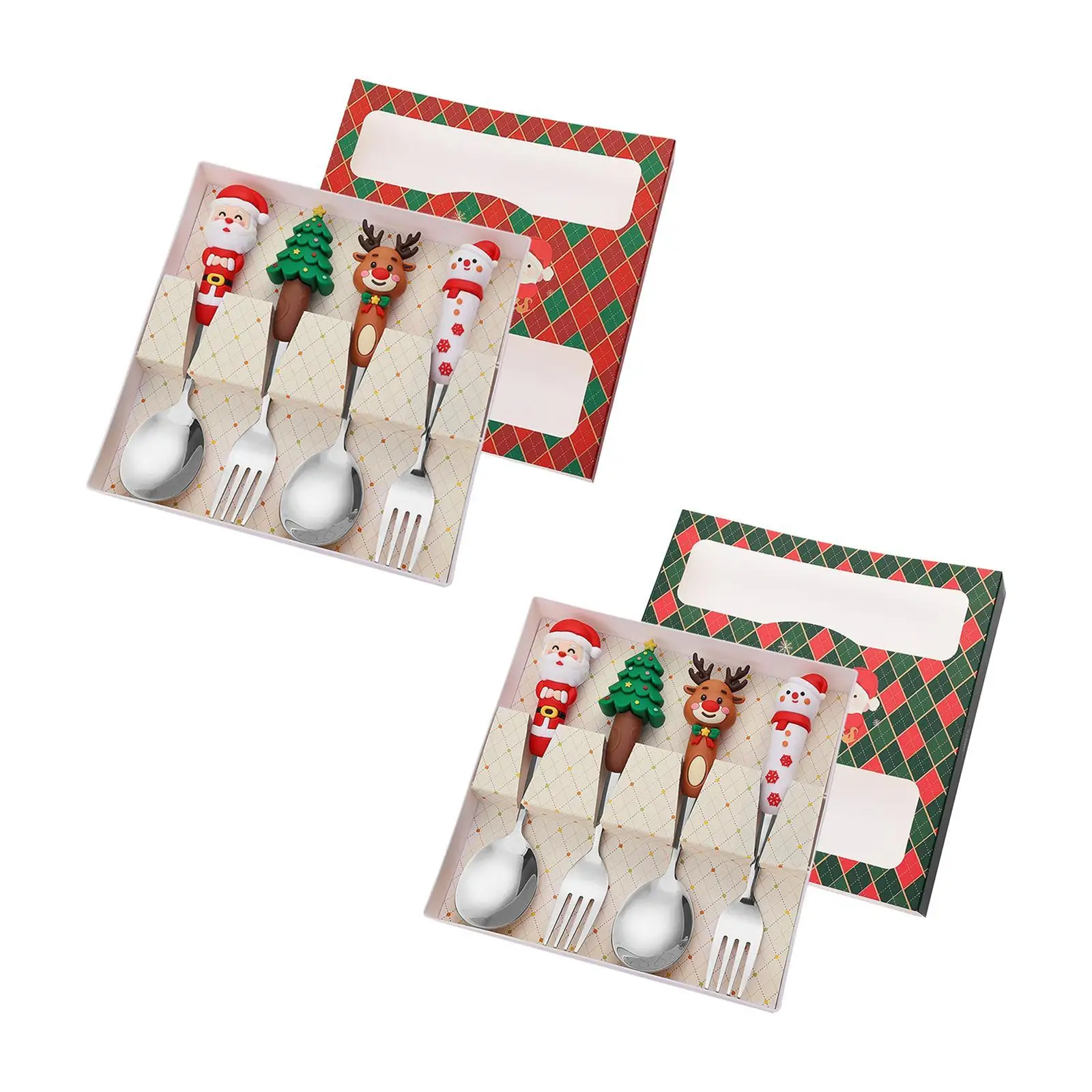 Christmas Spoons Forks Set,Stainless Steel,Dessert Spoons Forks,Xmas Cutlery Kits ,latware Cutlery Set for Wedding Party Xmas Christmas Spoons Forks Set,Stainless Steel,Dessert Spoons Forks,Xmas Cutlery Kits ,latware Cutlery Set for Wedding Party Xmas