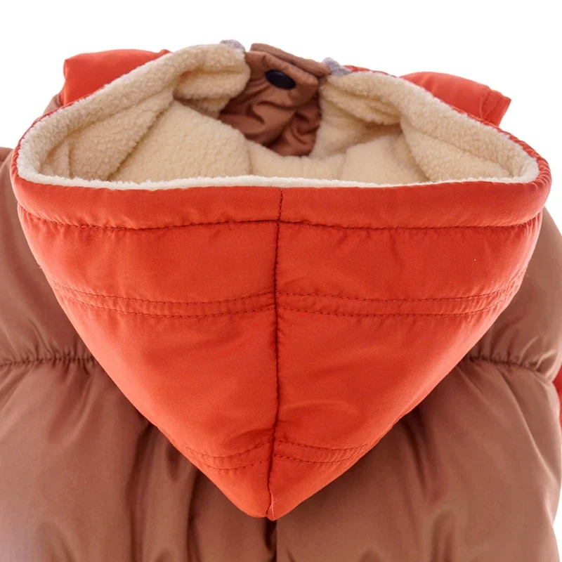 Ropa de invierno con capucha para perros pequeños y medianos, abrigo para mascotas, chaqueta para cachorros, ropa para Chihuahuas, disfraz de Bulldog Francés - imagen 5