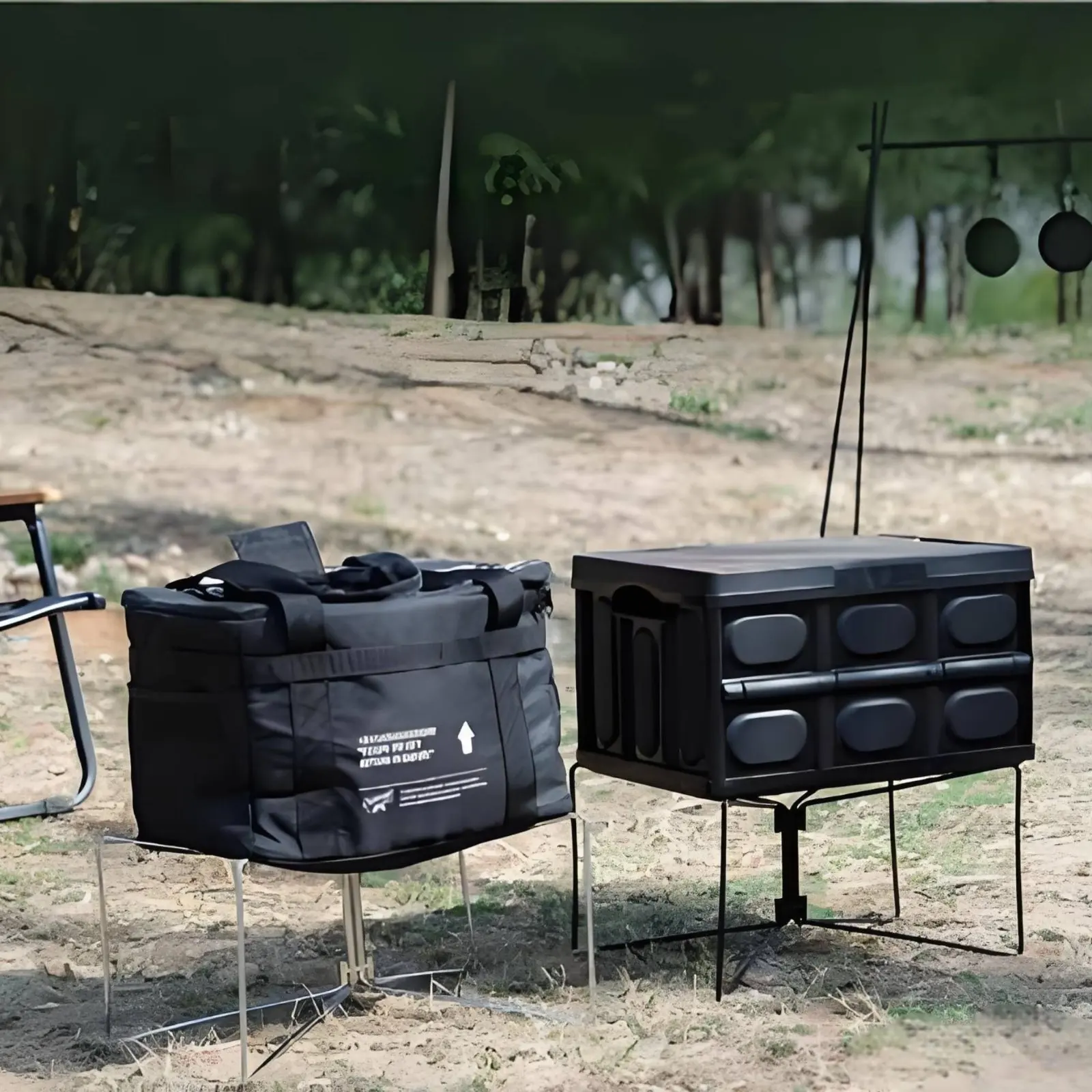 Soporte plegable bebidas X metálico nevera portátil para perros gatos - imagen 3