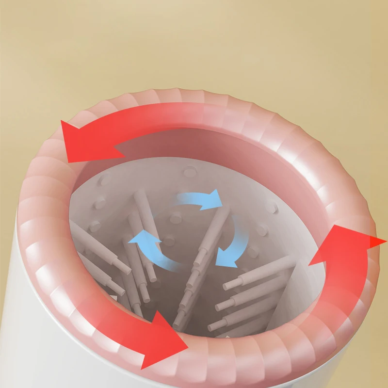 Lavadora eléctrica de patas de mascotas, limpiador portátil de patas de perro, taza lavadora de pies portátil, máquina de limpieza de pies cómoda, cepillos para perros - imagen 3