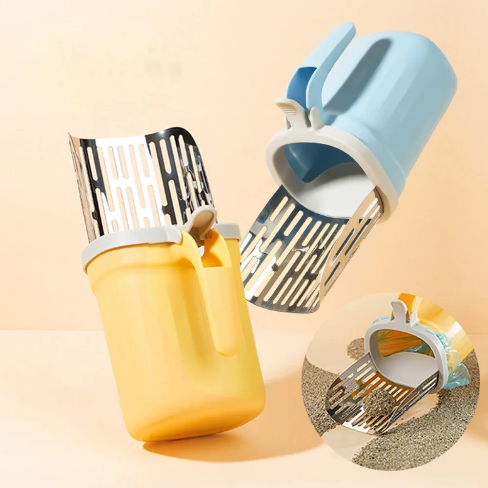 Nueva pala para arena para gatos con bolsa de repuesto para filtro de mascotas, inodoro limpio, recolector de basura, suministros para gatos, caja de arena para gatos, autolimpieza - imagen 2