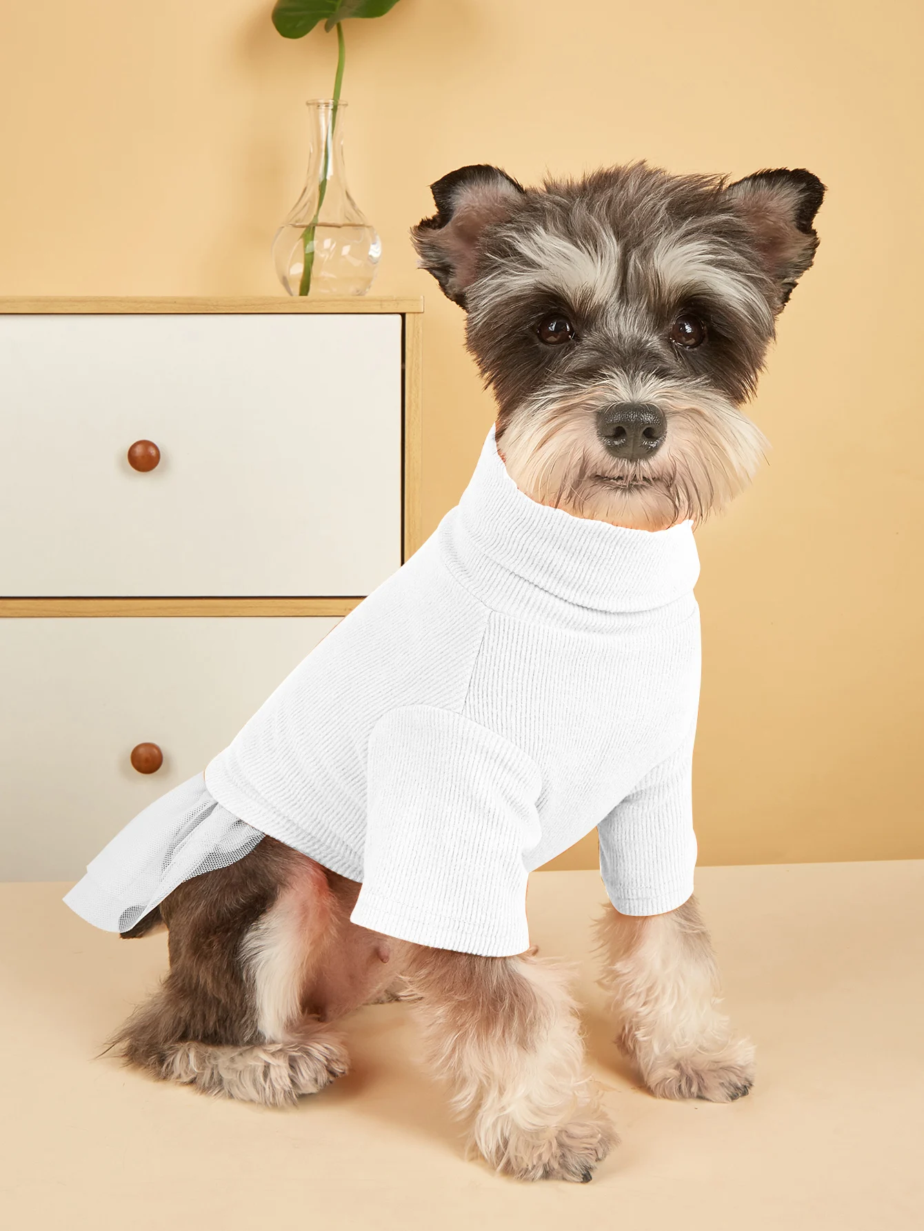 Ropa para perros pequeños y medianos, vestido de princesa para niñas, ropa para gatos, vestidos para cachorros y gatitos, falda para atuendo de Chihuahua, negro, blanco y naranja - imagen 2