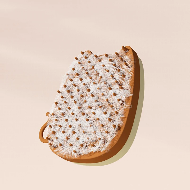 Peine de gato para ir al cabello flotante, pequeño monstruo, peines de gato para mascotas, artefacto peludo, peines de baño de silicona para mascotas - imagen 3