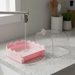 Bañera transparente para aves - baño seguro de periquitos en interior
