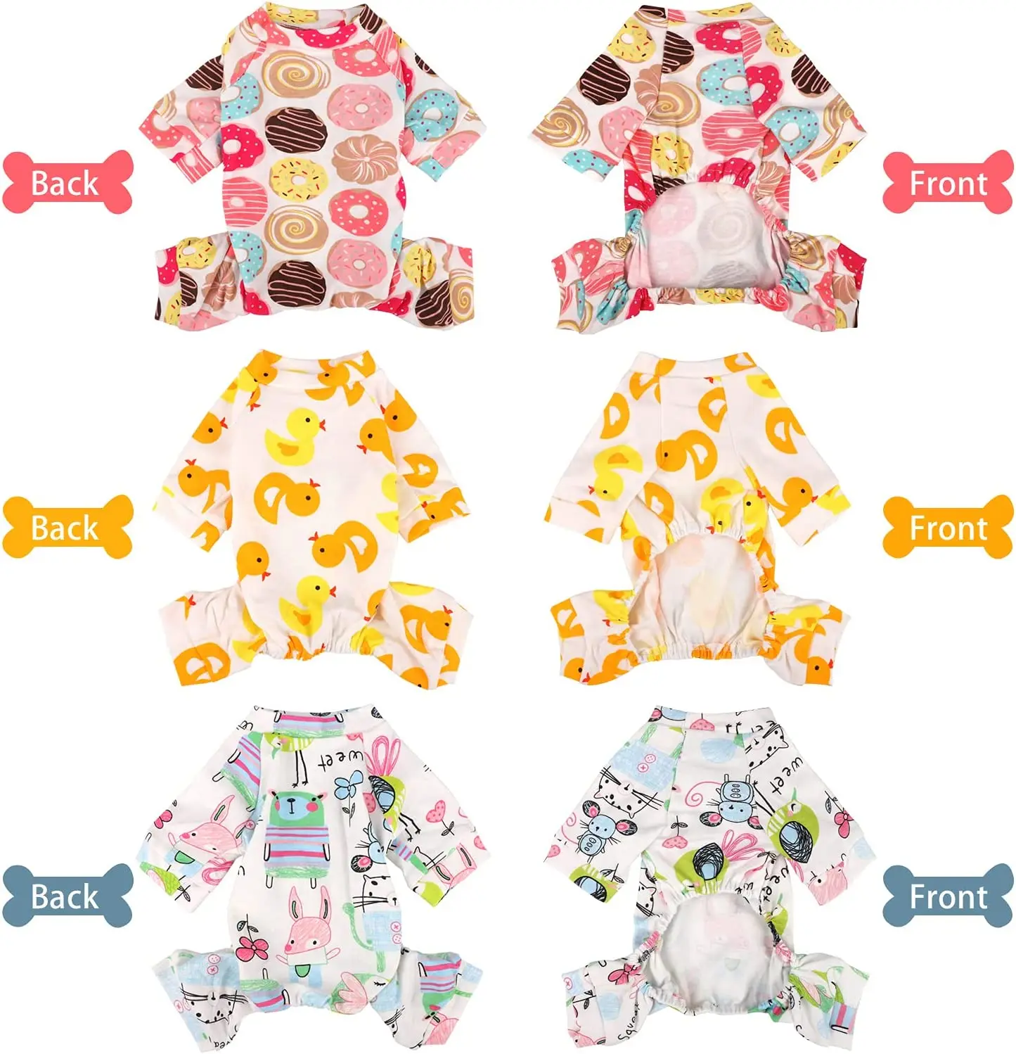 Pijamas Para Perros Love Heart Print Design Primavera Verano Ropa Para Perro Pequeño Chihuahua Yorkie Para Mascotas - imagen 2