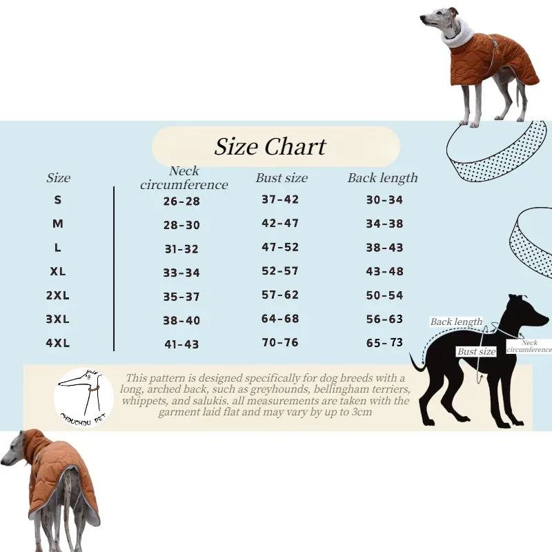 Abrigo cortavientos cálido con capucha para Whippet y Galgo - imagen 4