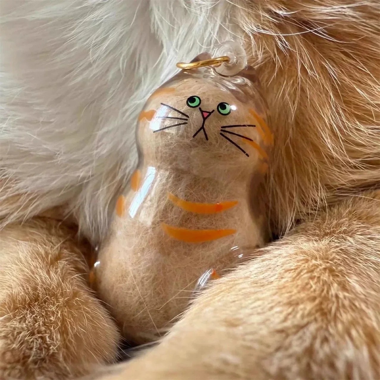 Botella conmemorativa pelo de gato especial – Regalo único dueño - imagen 3