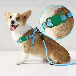 Funda de silicona para AirTags, funda para Collar de rastreador GPS para mascotas, soporte protector colorido antipérdida para accesorios de Collar para mascotas