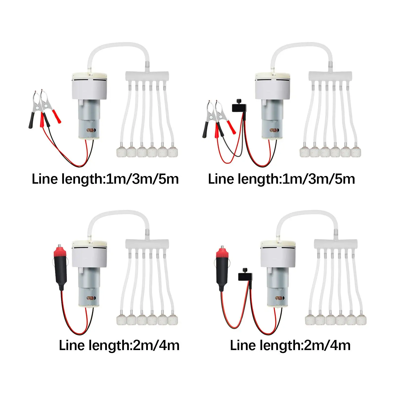 Bomba de aire portátil para acuario con difusor de oxígeno, accesorios para burbujas Airstone - imagen 2
