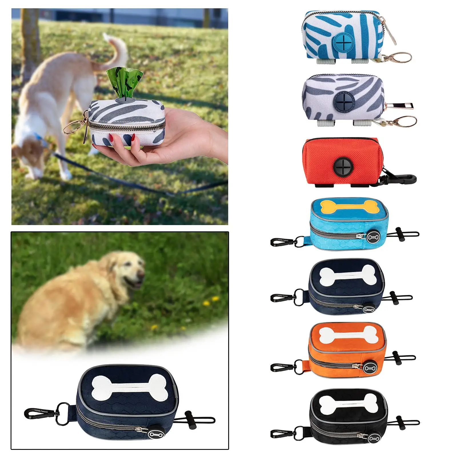 Bolsa poliéster ligera para excrementos de perro – paseos y viajes - imagen 2